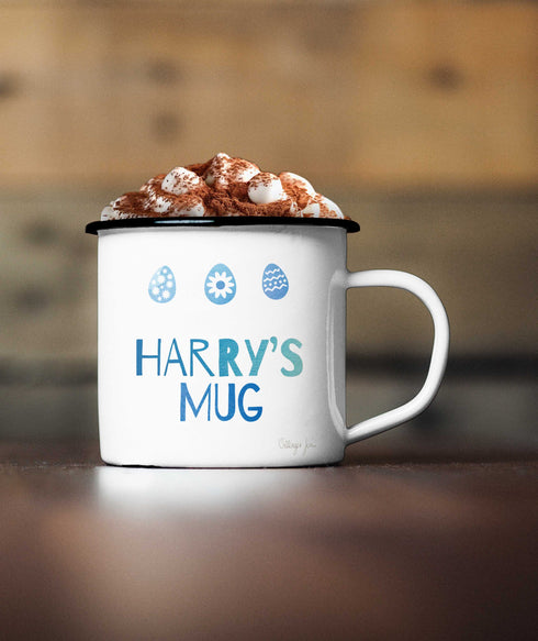 Easter 3 Eggs Enamel Mug